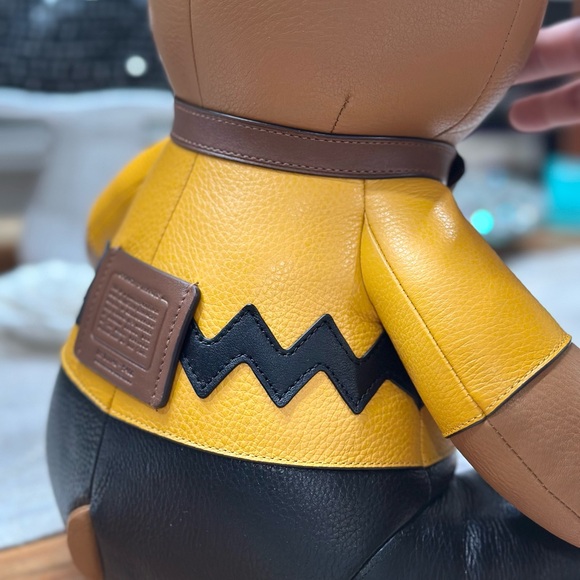 Coach x Peanuts Collab-Large CHARLIE BROWN Character-Limited Edition ULTRA-RARE! - Picture 13 of 15